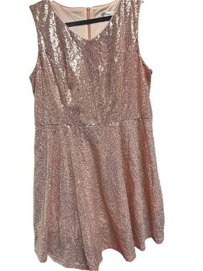 Dressaver Rose Gold Sequin Party Dress NWOT 2XL